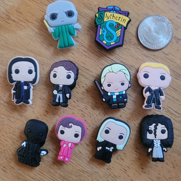 New Harry Potter Slytherin Set Croc Shoe Charms - Picture 3 of 4